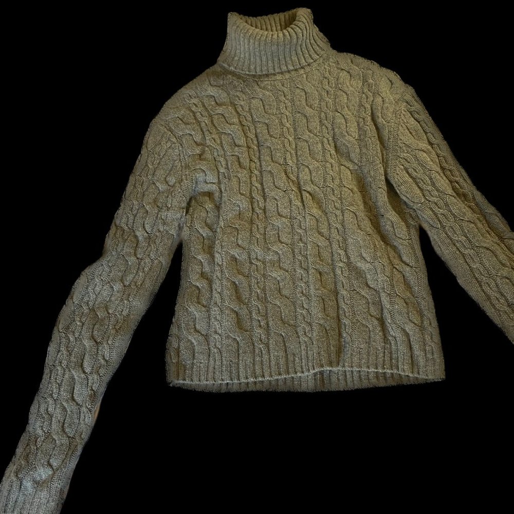 AUTUMN CASHMERE TOP QUALITY CASHMERE TURTLENECK IN GRAY